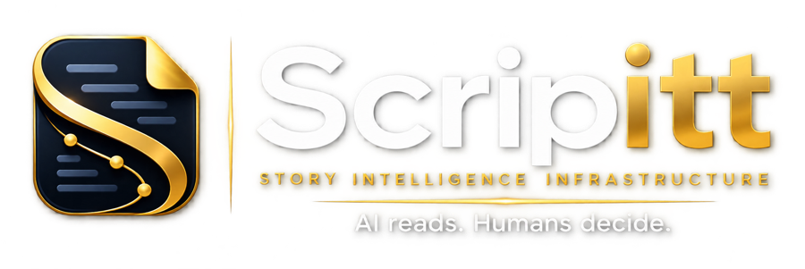 Scripitt — Story Intelligence Infrastructure. AI reads. Humans decide.