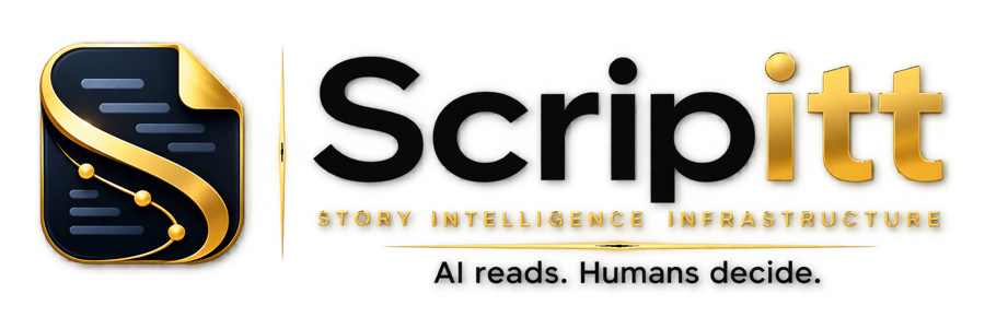 Scripitt — Story Intelligence Infrastructure. AI reads. Humans decide.